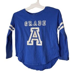 GAP Blue Long Sleeve Kids Tee with Grade A Design